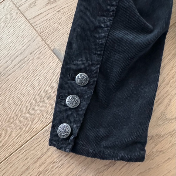 Free People Corduroy Black Byron Blazer Jacket XS - Picture 8 of 10